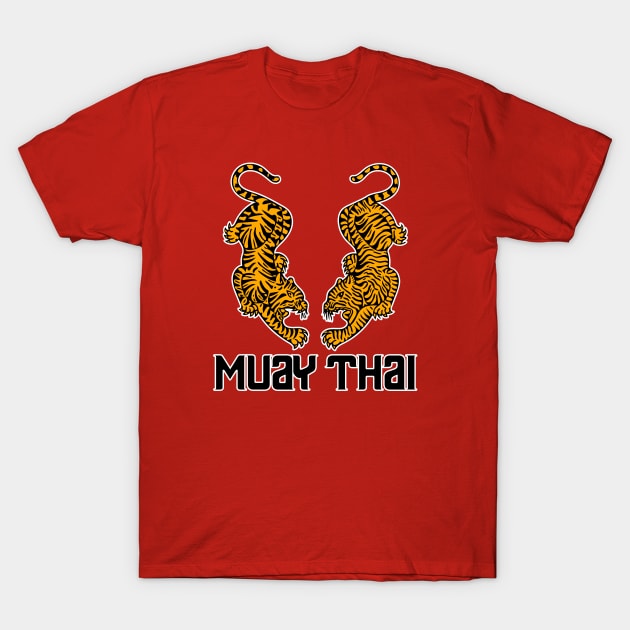 Muay Thai Tiger T-Shirt by dajabal